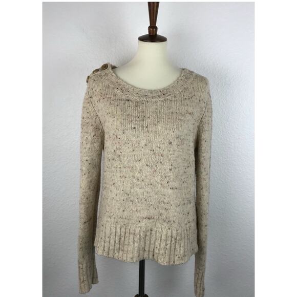 Anthropologie Charlie & Robin Sweater Pullover Tweed Knit Wool Blend - Picture 1 of 11